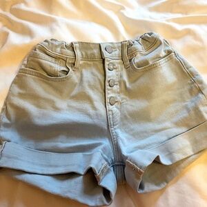 Old Navy Girl’s Light Washed Button Up Shorts